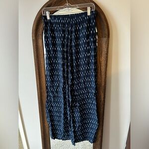 Banana Republic Black and White Maxi Skirt with Geometric Print